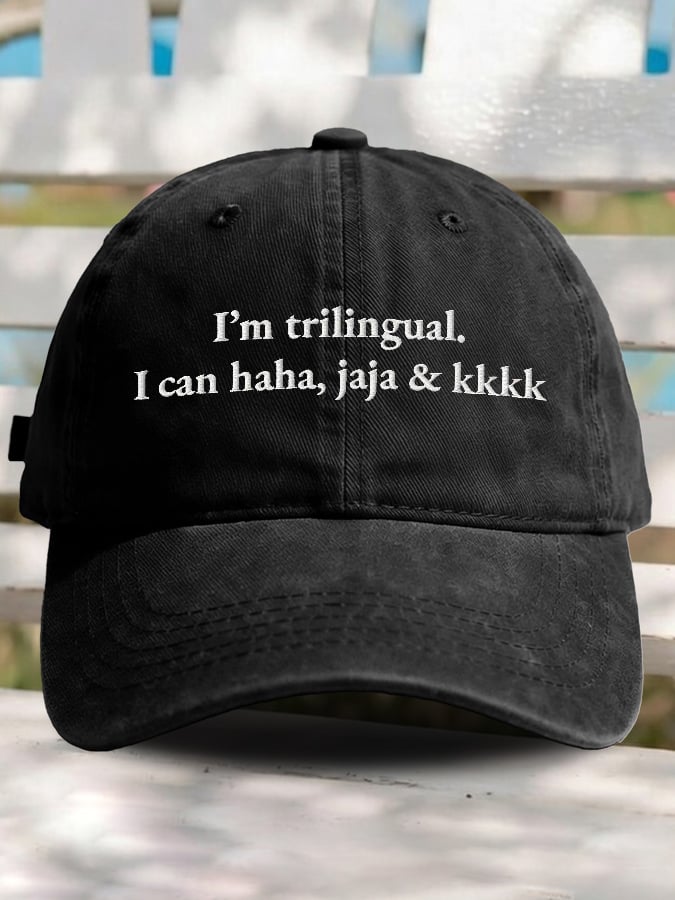 The Trilingual Printed Baseball Cap