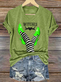 Women's Halloween Printed Casual T-Shirts