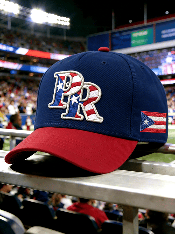 Puerto Rican Baseball Print Cap