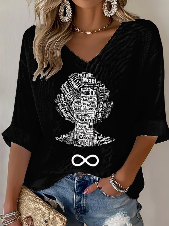 Women's Comedian V-Neck Top