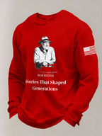 Men's Stories That Shaped Generations Printed Casual Top