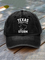 Texas Stronger Than the Storm Print Hat