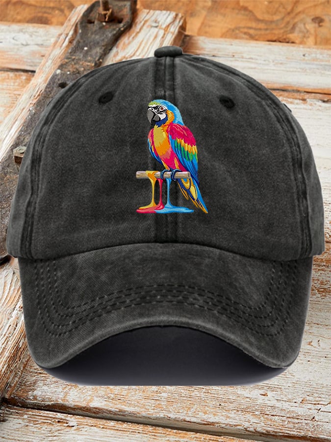 Parrot Print Baseball Cap