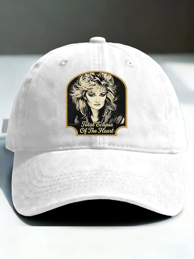 Retro Total Eclipse Of The Heart Print Baseball Cap