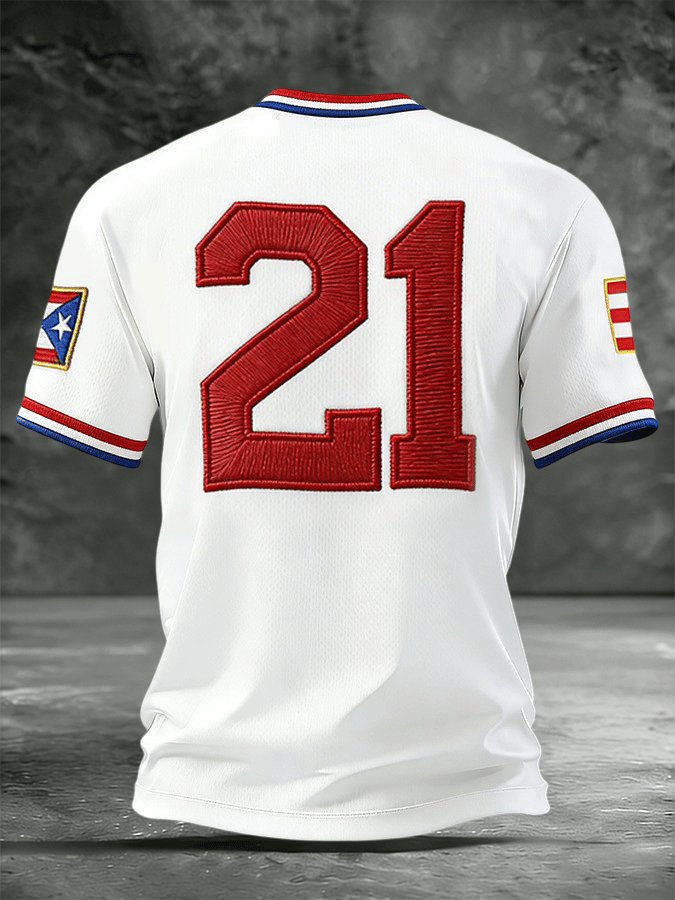 Men's Puerto Rican Baseball Short-Sleeve Comfort T-Shirt