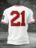 Men's Puerto Rican Baseball Short-Sleeve Comfort T-Shirt