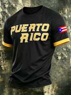 Men's Baseball Lovers Printed Casual Tops