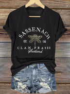 Women'S Sassenach Est.1743 Clan Fraser Print T-Shirt