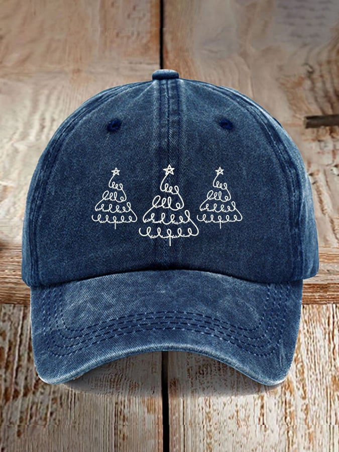 Unisex Fdt Christmas Tree Print Baseball Cap