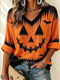 Women's Halloween Print Top