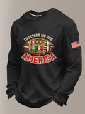 Men'sTOGETHER WE ARE AMERICA waffle-knit T-shirt