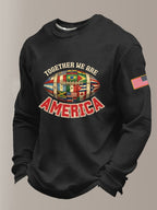 Men'sTOGETHER WE ARE AMERICA waffle-knit T-shirt