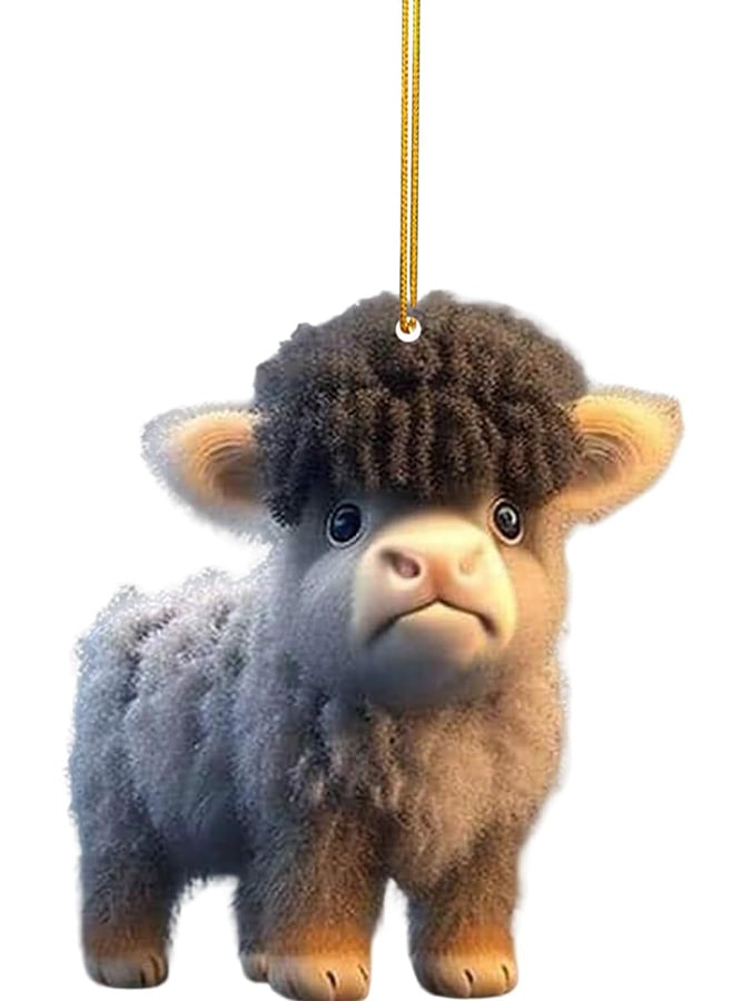 Funny Animal Christmas Stocking Decoration Flat Pendant