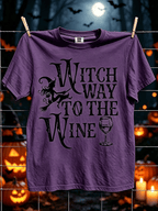 Women's Halloween Witch Print T-Shirt