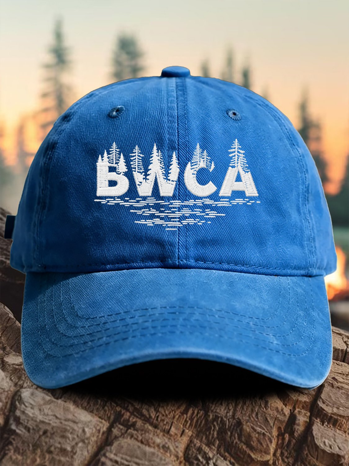 Retro Save The BWCA Save Boundary Waters Canoe Area Wilderness Print Baseball Cap
