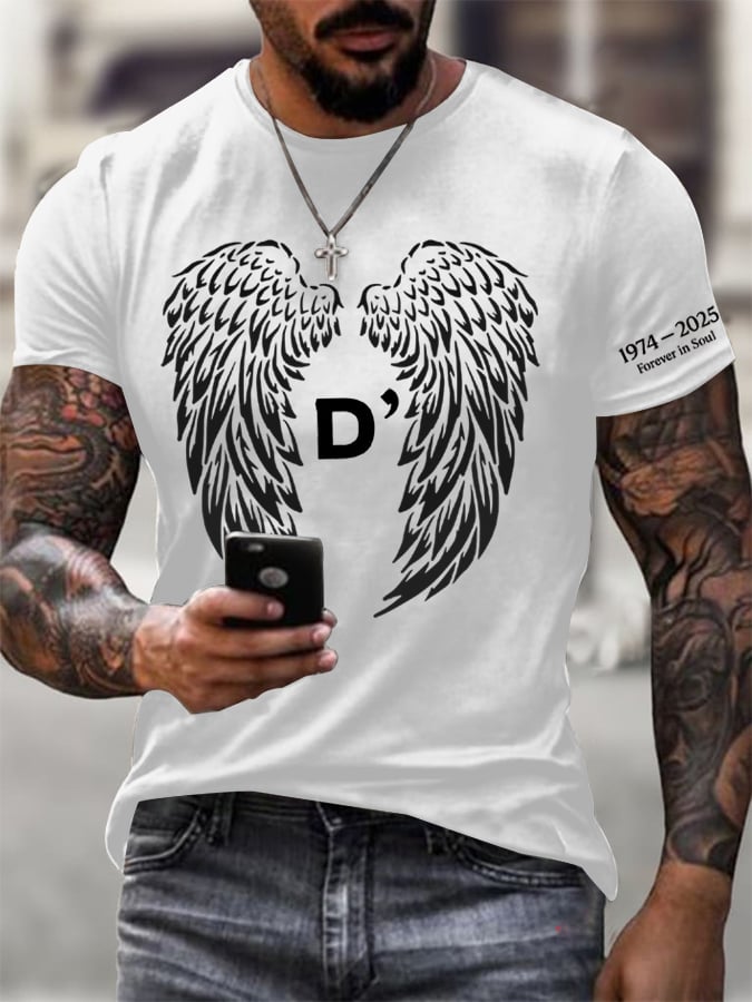 Men's  Neo Soul Printed Casual T-shirt