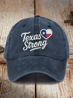 Retro Texas Strong Print Baseball Cap