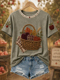 Women's Casual Printed T-Shirt for Autumn