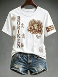 Women's Puerto Rico Printed round neck short sleeve T-shirt
