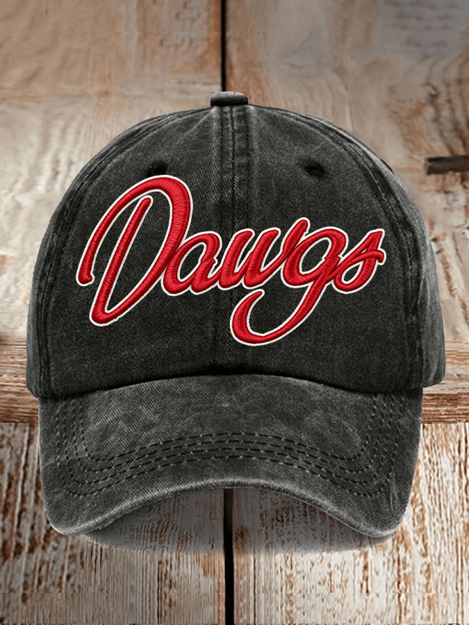 Unisex casual rugby print cap