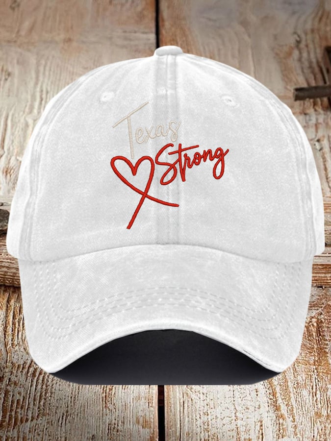 Retro Texas Strong Print Baseball Cap