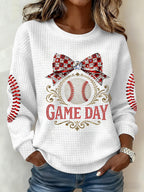 Women's Baseball  Print Hoodie