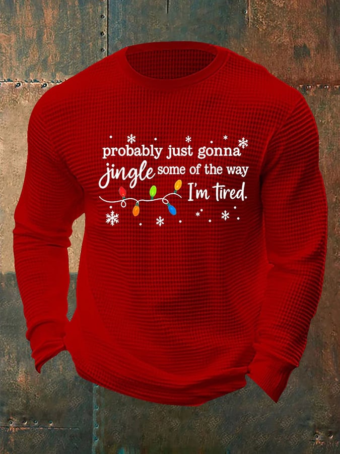 Men's Christmas Printed Casual Long Sleeve Top