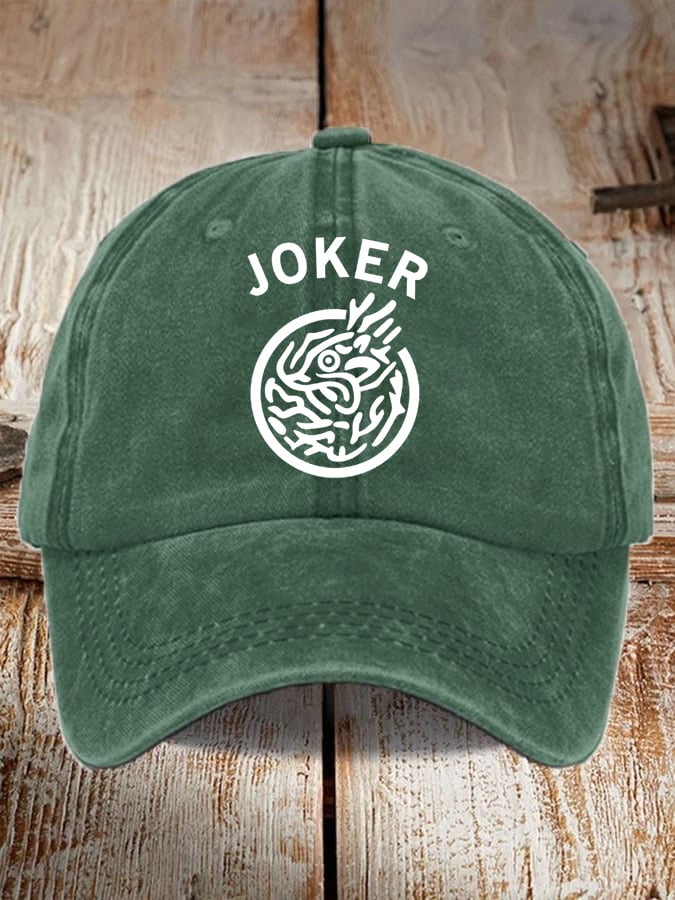 Men's and women's mahjong print hats