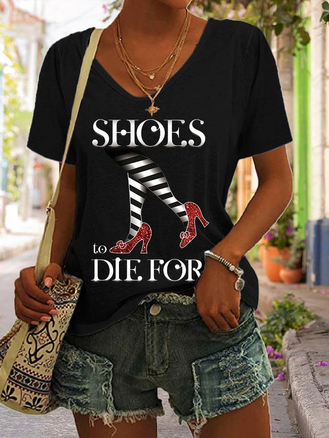 Women's Halloween Printed Casual T-Shirt