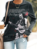 Retro I Had Been Raised On Country And Western In Missouri. But Gospel Was Great Print Sweatshirt