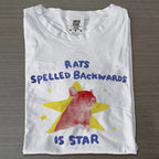 Rats Spelled Backwards Is Star Art Print Casual T-Shirt