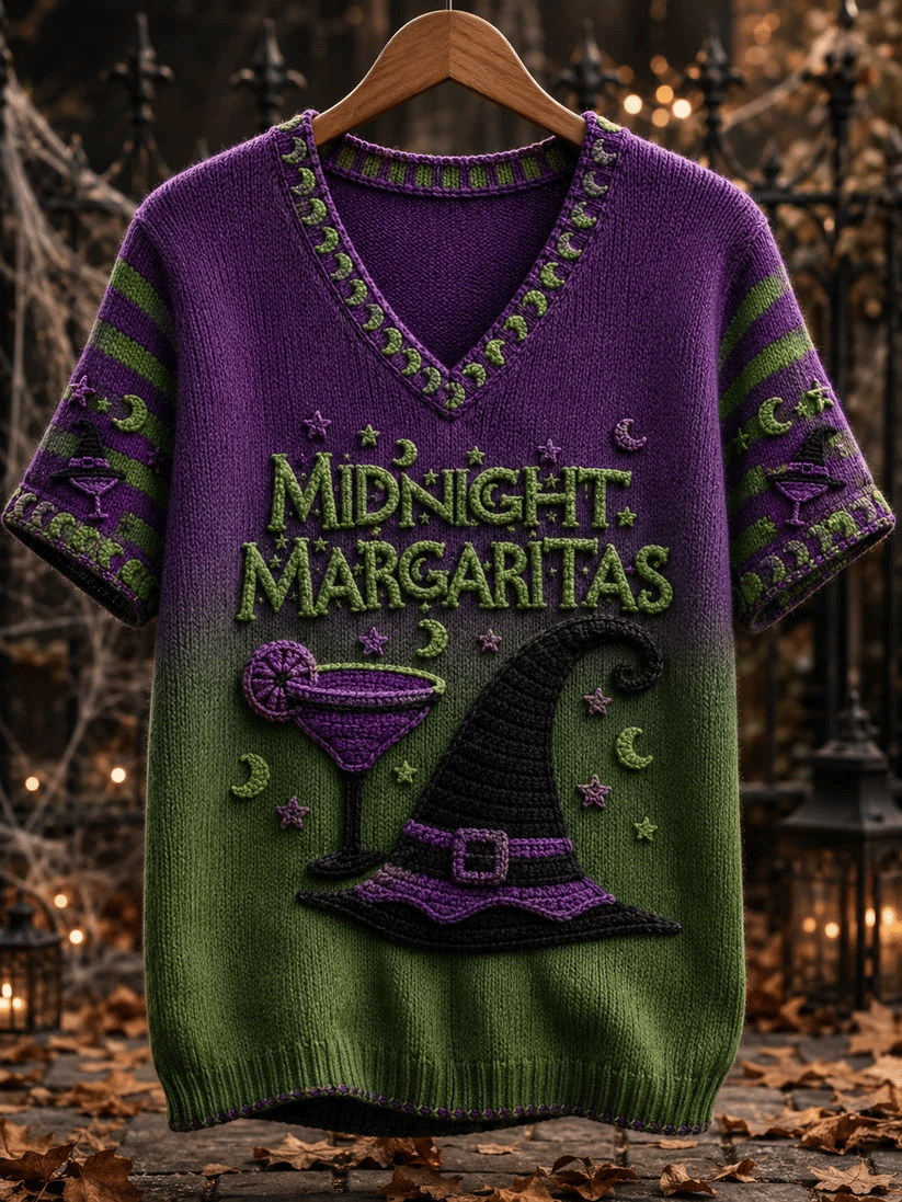 Women's Midnight Margaritas Print Casual T-shirt