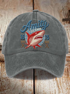 Great White Shark Retro Baseball Cap