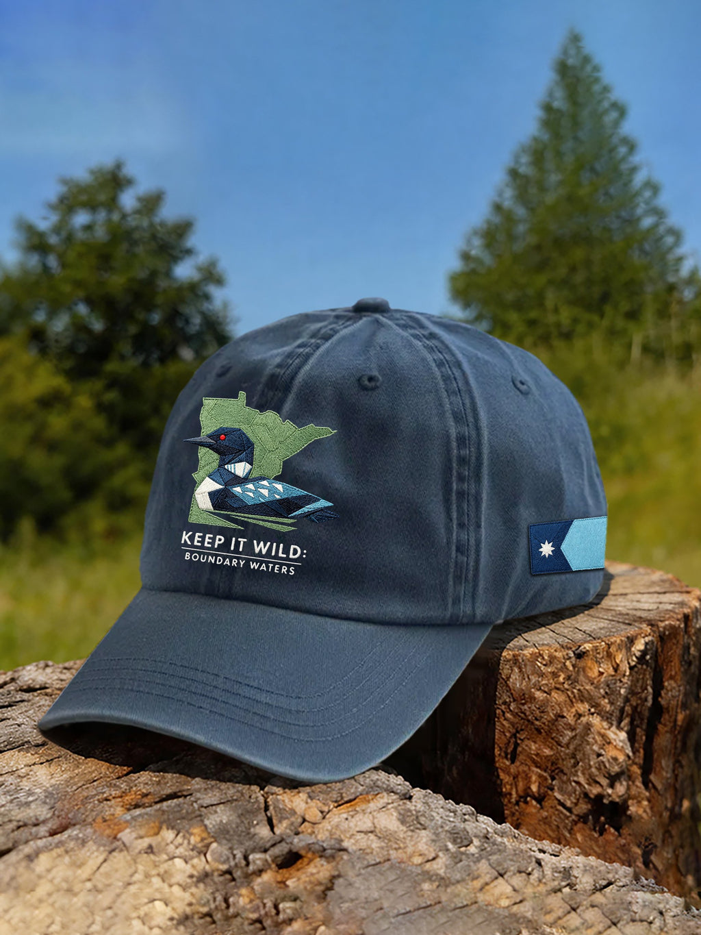 Unisex Save The Boundary Waters Mn State Loon Printed Hat