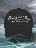 Unisex The Wreck of the Edmund Fitzgerald by Gordon Lightfoot Absolutely Wrecks Me 50th Anniversary Hat Print Baseball Cap