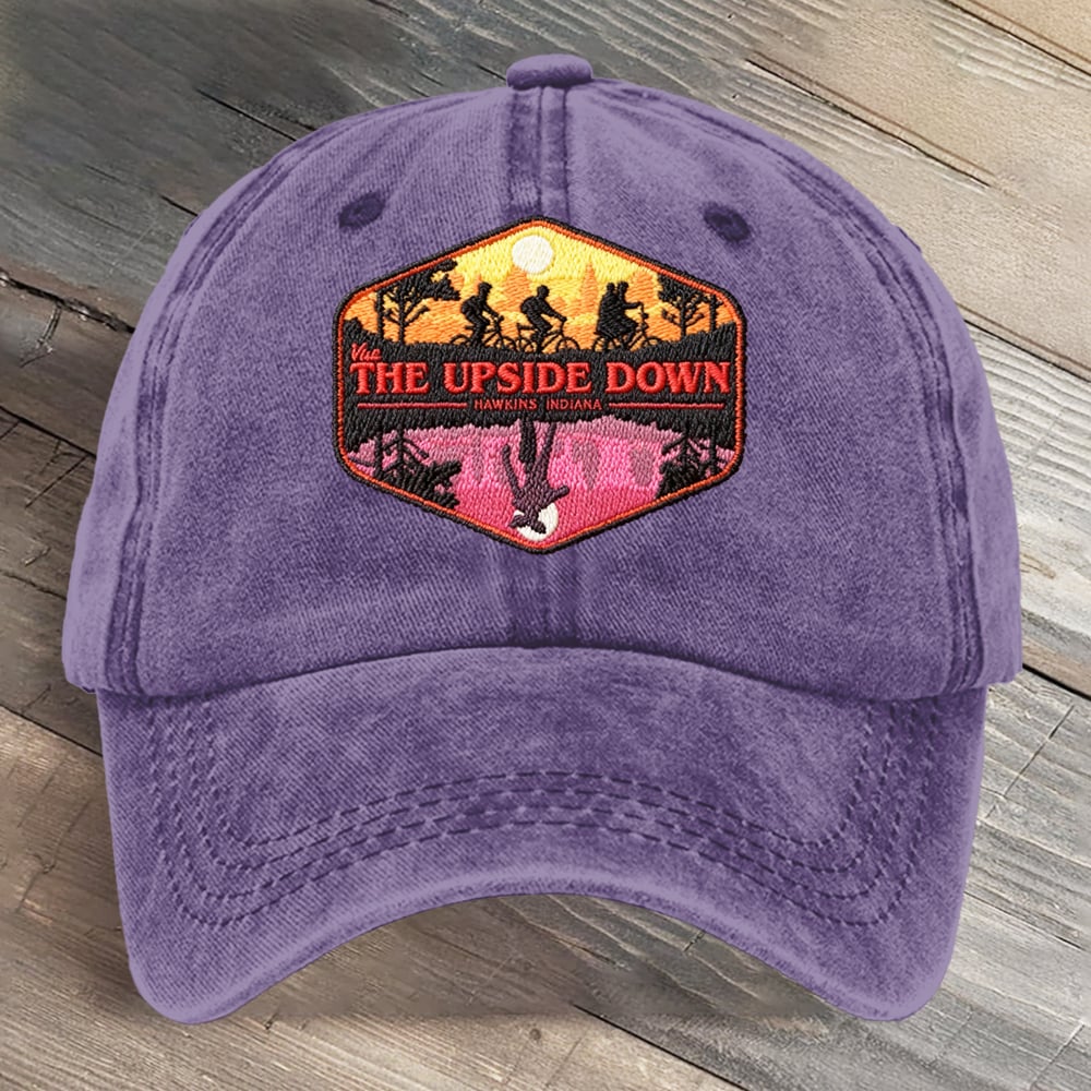 Hawkins Indiana National Park Upside Down Art Printed Cap