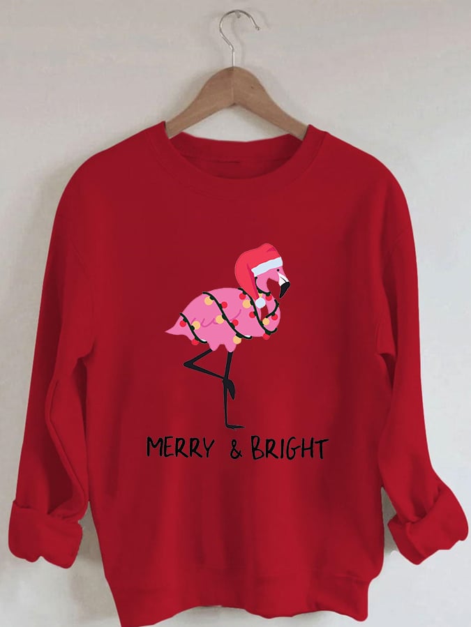 Women's Mreey And Bright Christmas Print Casual Sweatshirt