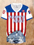 Women's Baseball Print Casual T-shirt