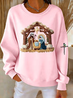 Women's Casual Nativity Sweatshirt