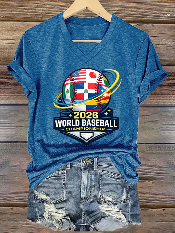 Women's Casual baseball T-shirt