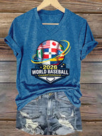 Women's Casual baseball T-shirt