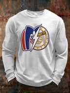 Men's Retro Hockey Fan Gift Printed Casual Top