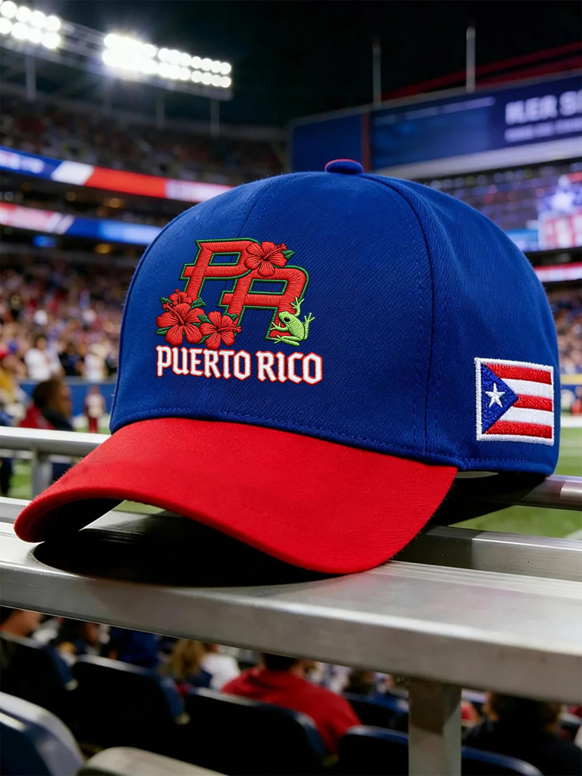 Unisex Puerto Rico Baseball Print Hat