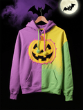 Women's Casual Retro Stitching Halloween Print Sweatshirt