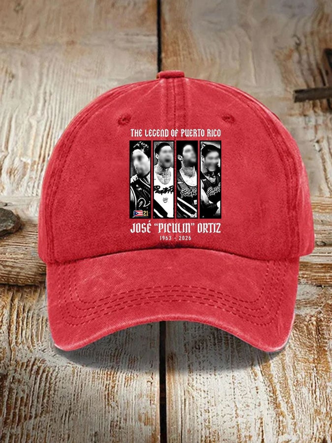 Unisex THE LEGEND OF PUERTO RICO Printed Hat