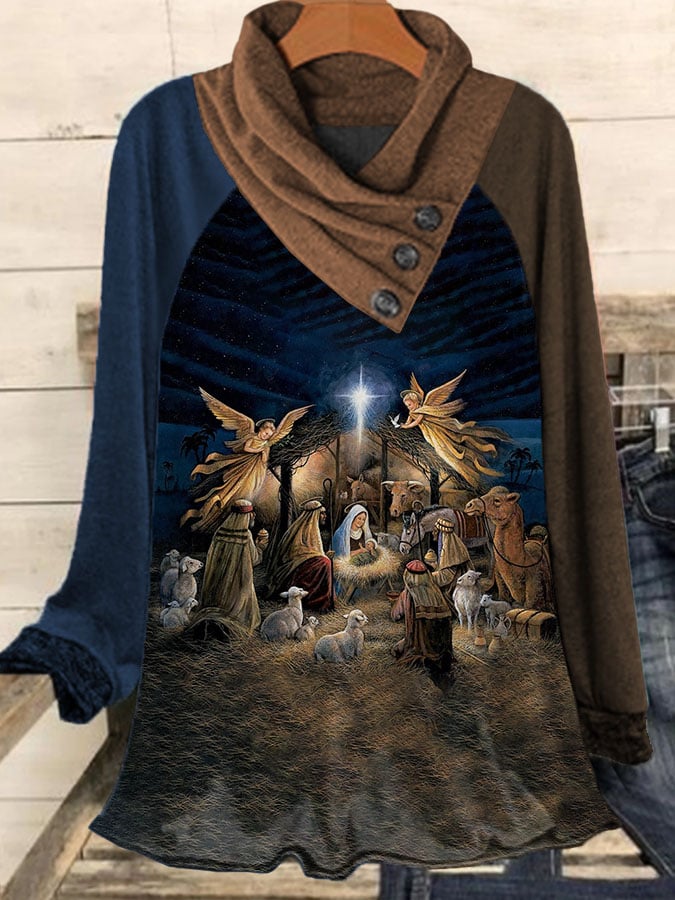 Women'S Nativity Print T-Shirt