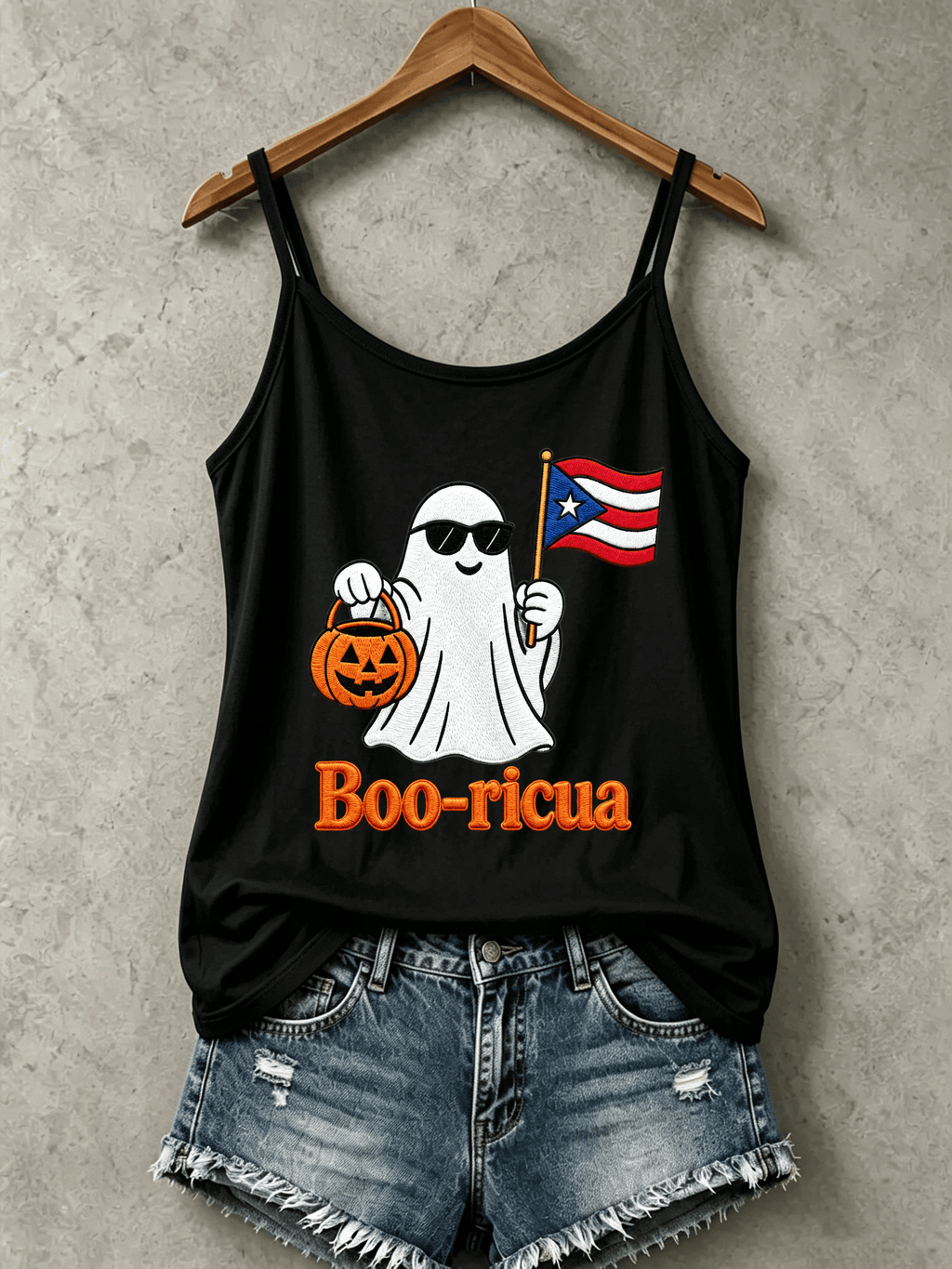 Women's "Halloween in Puerto Rico" Print Camisole