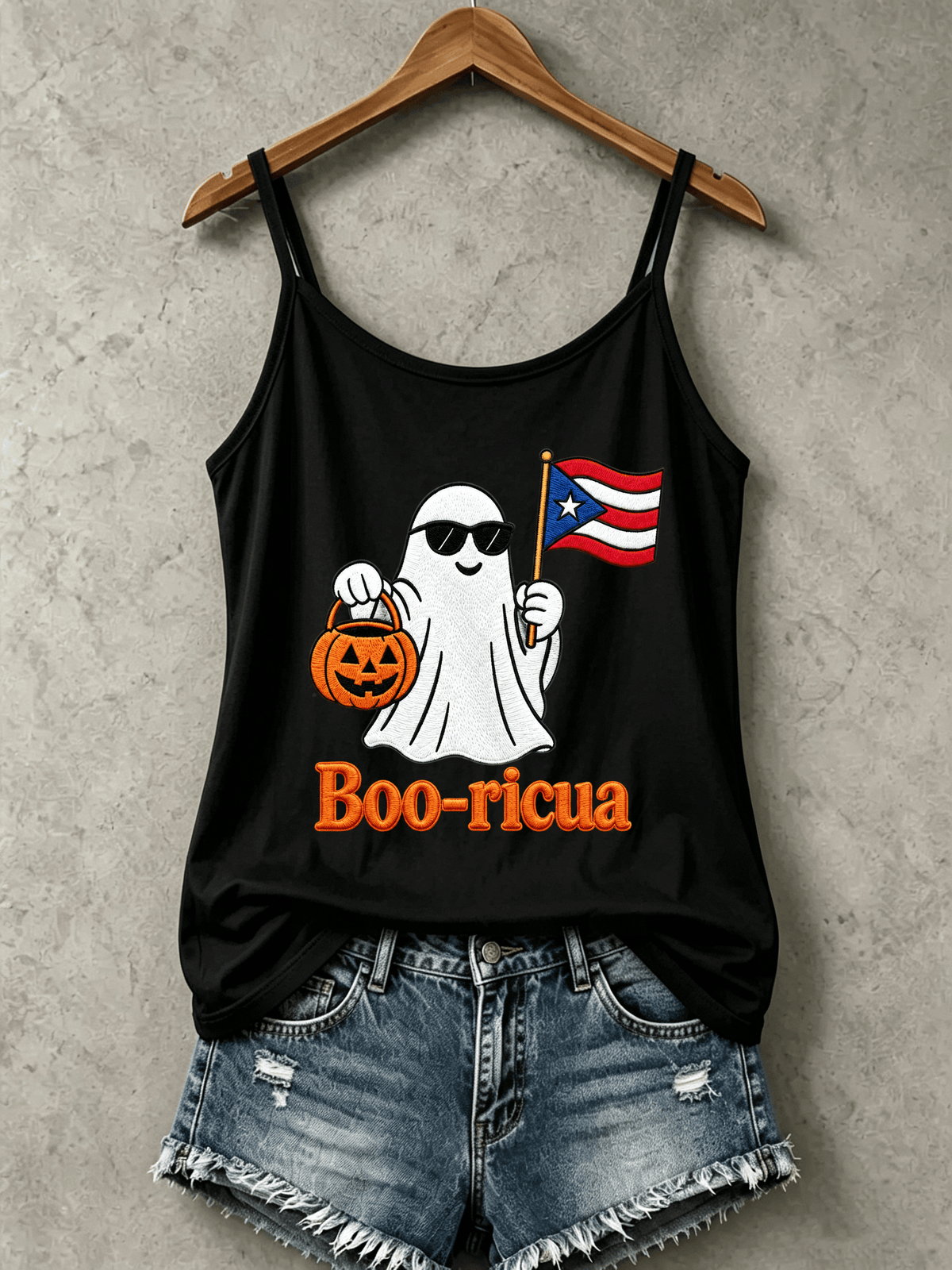 Women's "Halloween in Puerto Rico" Print Camisole