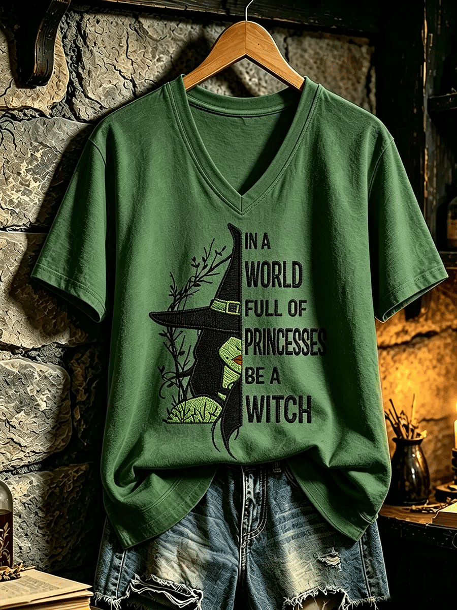 Women'S Witch Round Neck T-Shirt