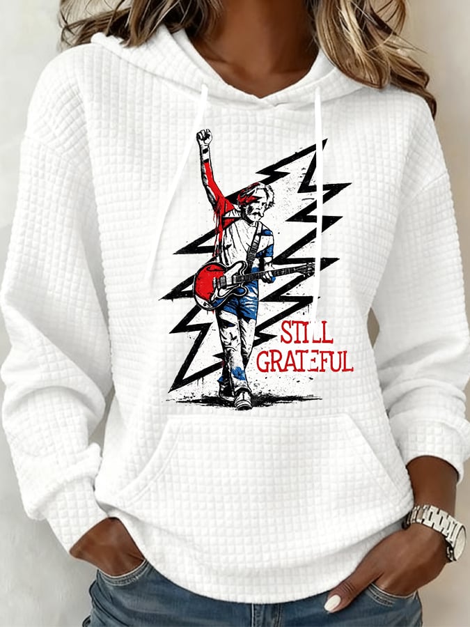 Women's Still Grateful Print Casual Sweatshirt